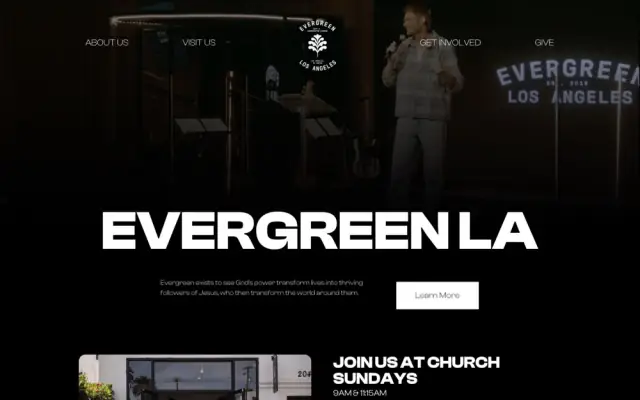 Evergreen LA homepage