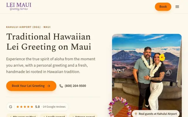 Lei Maui homepage
