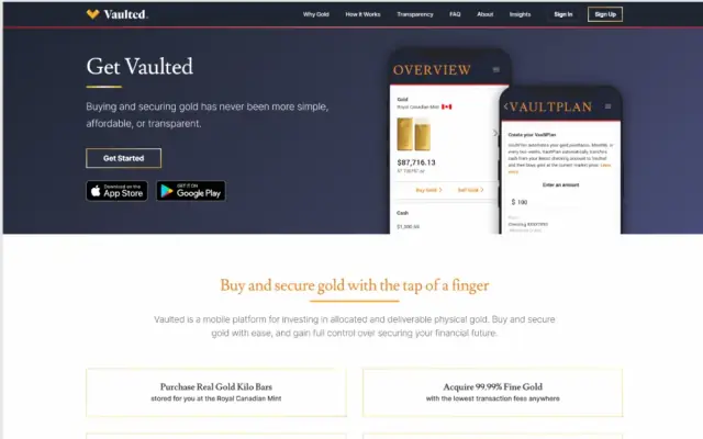 Vaulted website design